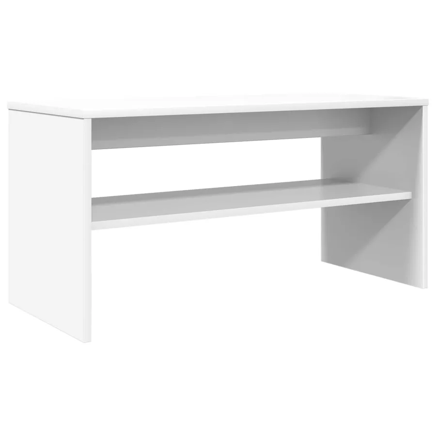 Meuble TV 80 x 35 x 40 cm Blanc Bois d'ingénierie - 7