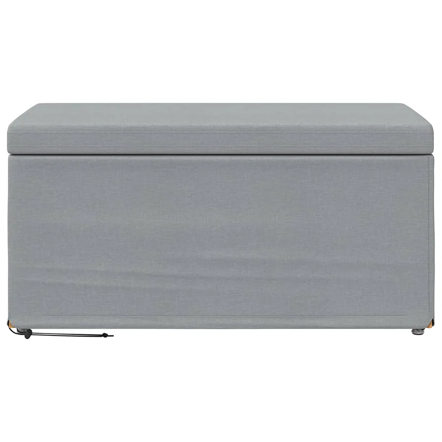 Tabouret Gris clair 81 x 41 x 40 cm Tissu et bois stratifié - 4
