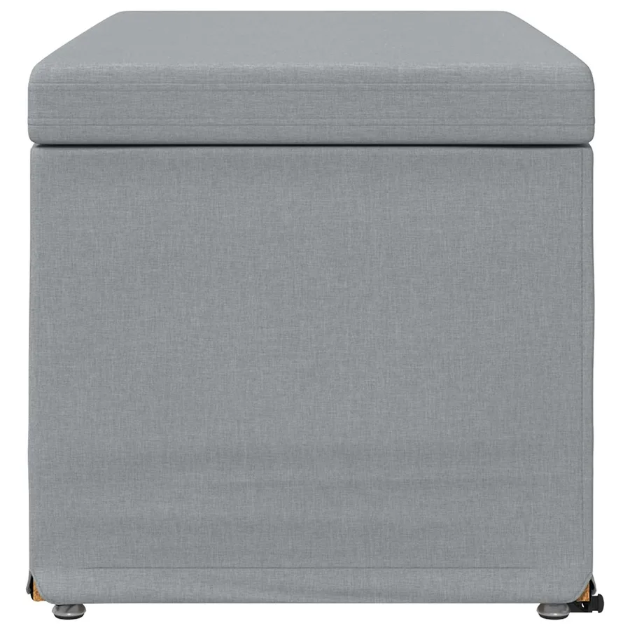 Tabouret Gris clair 81 x 41 x 40 cm Tissu et bois stratifié - 5