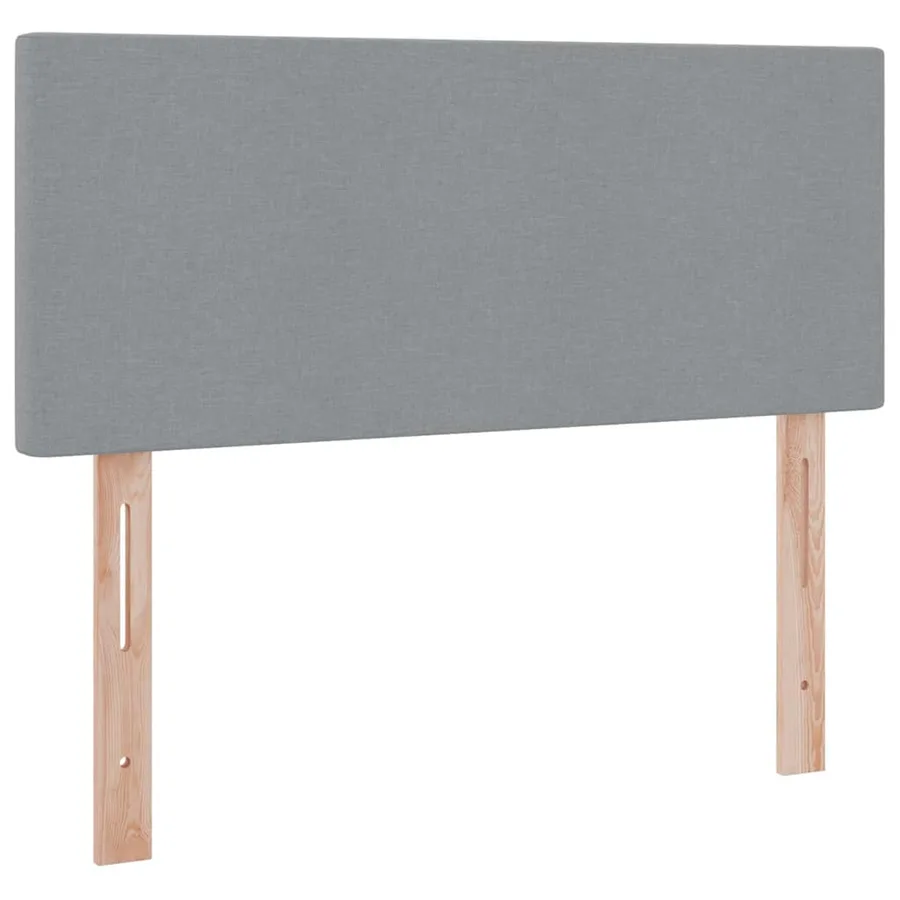Lit avec rangement et matelas Gris clair 120 x 190 cm - 9