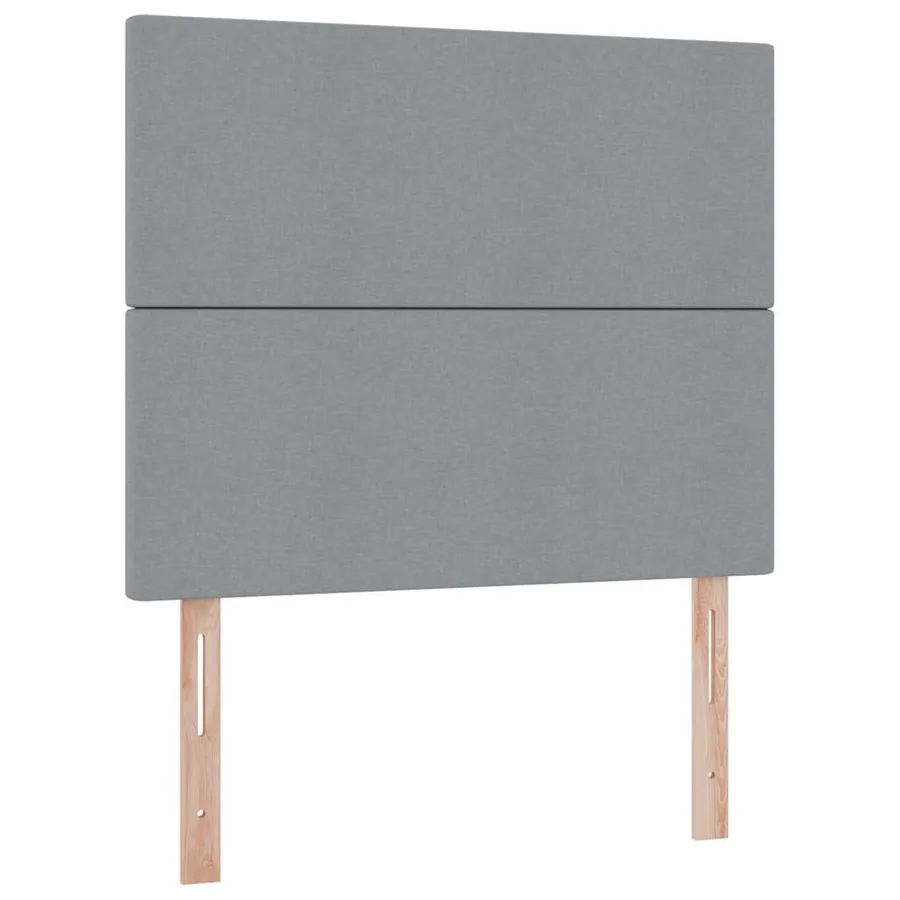 Lit de rangement LED avec matelas Gris clair 120 x 190 cm Tissu - 10
