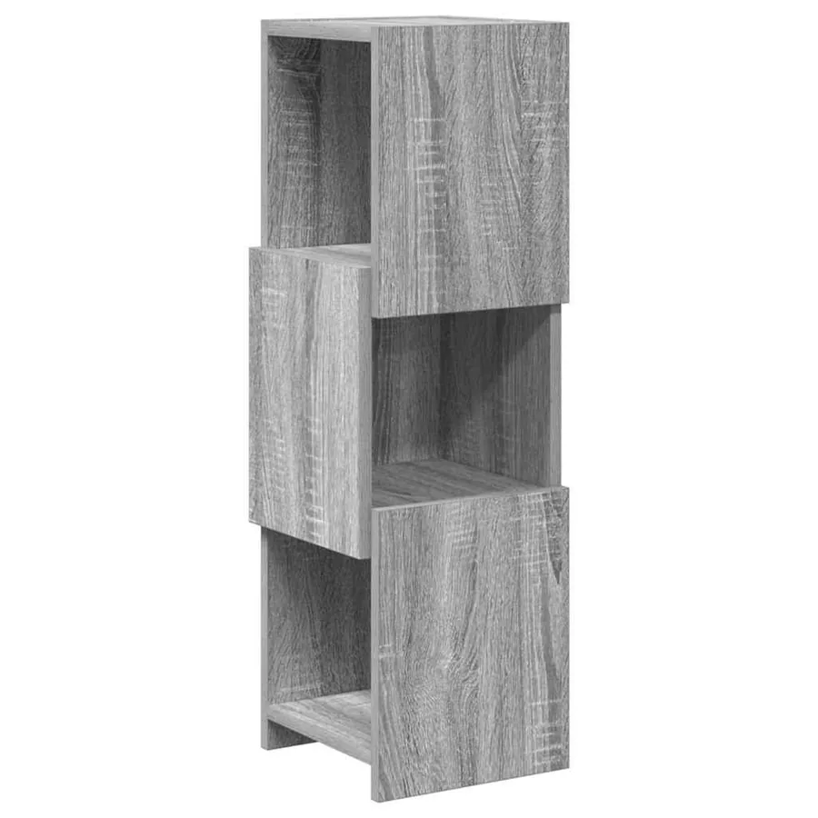 Meuble d'angle Gris Sonoma 25,5x25x80cm Bois d'ingénierie - 2