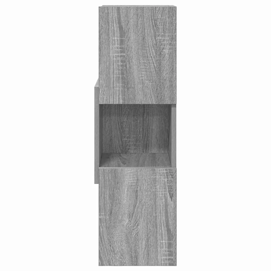 Meuble d'angle Gris Sonoma 25,5x25x80cm Bois d'ingénierie - 5