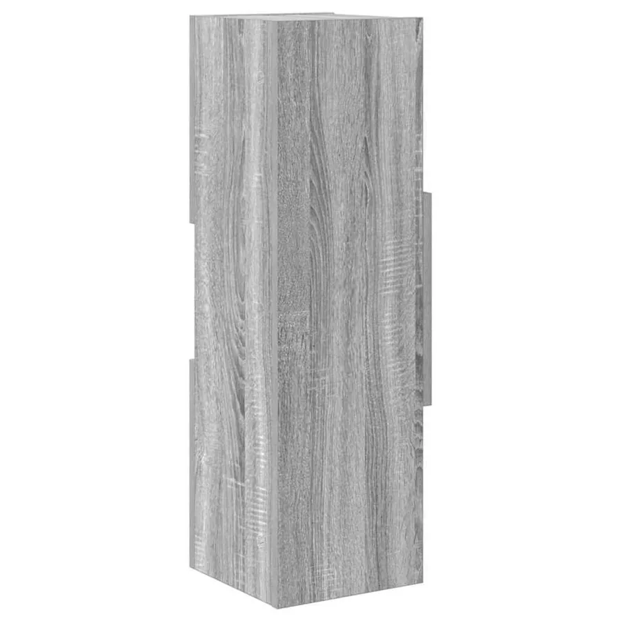 Meuble d'angle Gris Sonoma 25,5x25x80cm Bois d'ingénierie - 7