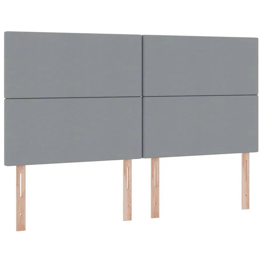 Lit avec rangement et matelas Gris clair 160 x 200 cm tissu - 9