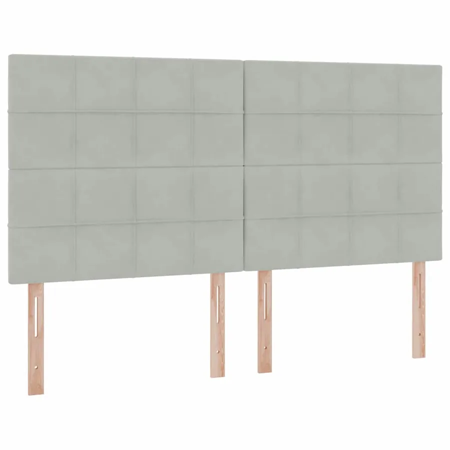 Lit de rangement LED avec matelas Gris clair 160 x 200 cm - 8