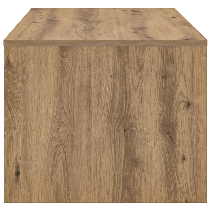 Table basse Chêne artisanal 100 x 50 x 40 cm Bois d'ingénierie - 6