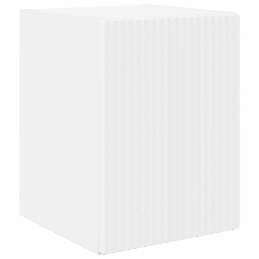Ensemble meuble TV Montage mural 5 pcs Blanc Bois d'ingénierie - 6