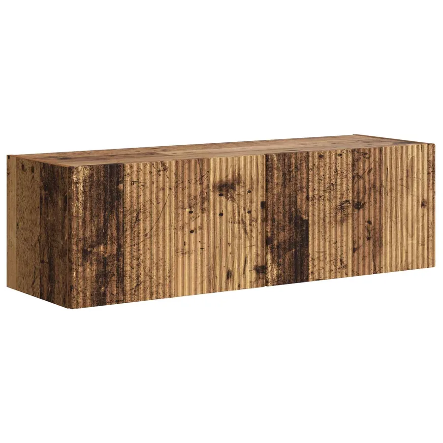 Ensemble de meuble TV mural Montage mural 6 pcs Bois Ancien - 5