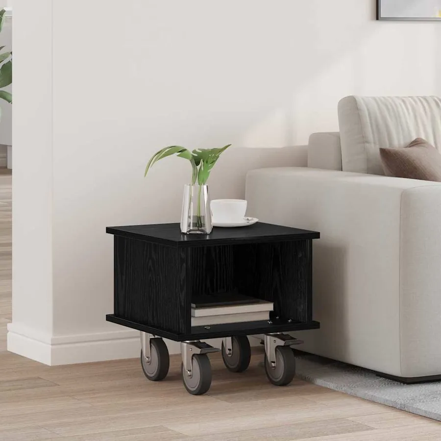 Meuble TV Chêne noir 37 x 35 x 35 cm Bois d'ingénierie