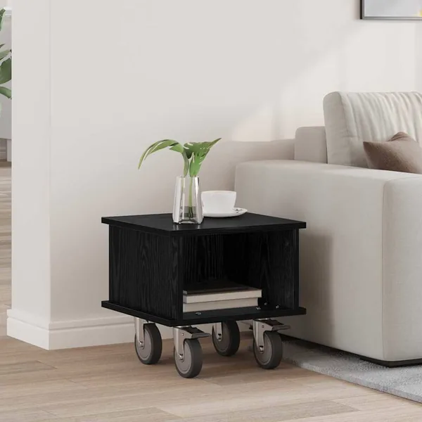 Meuble TV Chêne noir 37 x 35 x 35 cm Bois d'ingénierie