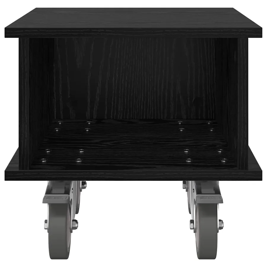 Meuble TV Chêne noir 37 x 35 x 35 cm Bois d'ingénierie - 5