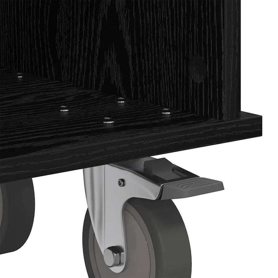 Meuble TV Chêne noir 37 x 35 x 35 cm Bois d'ingénierie - 9
