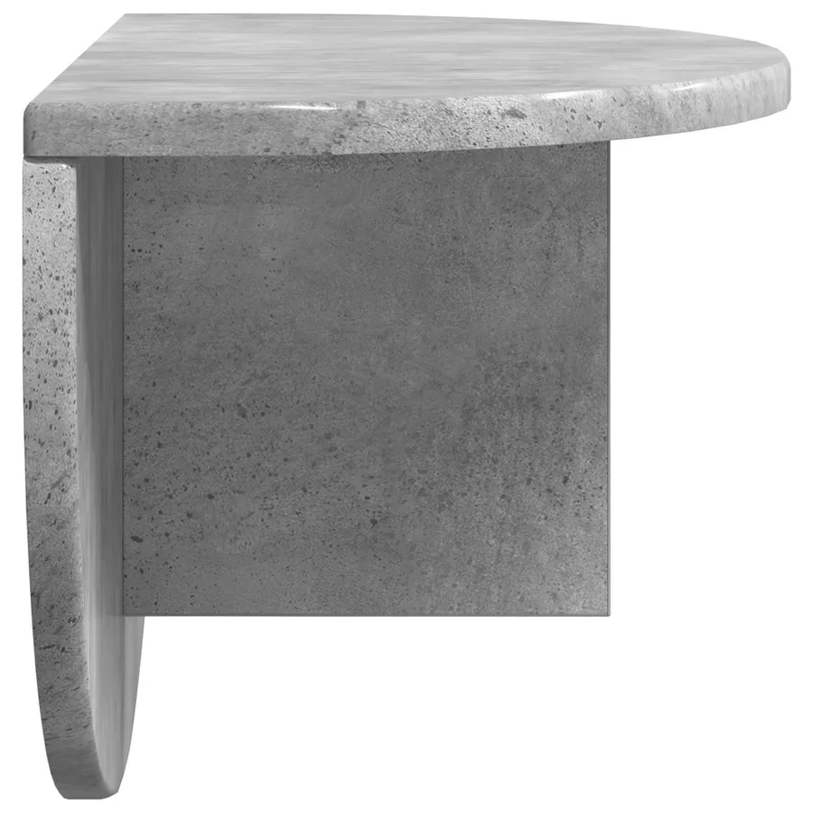 Étagère Murale Montage mural 2 pcs Gris béton 48 x 24 x 24 cm - 7