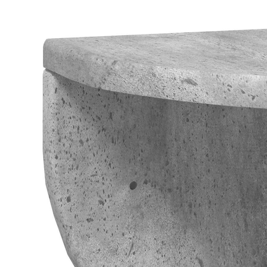 Étagère Murale Montage mural 2 pcs Gris béton 48 x 24 x 24 cm - 9