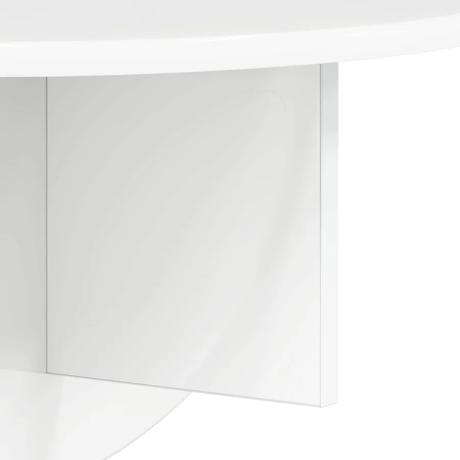 Étagère Murale 2 pcs Blanc brillant 48 x 24 x 24 cm - 10