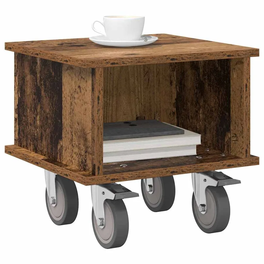 Meuble TV Bois ancien 37 x 35 x 35 cm Bois d'ingénierie - 3