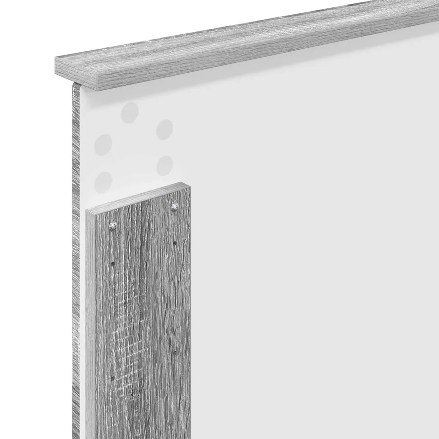 Cadre de lit Gris Sonoma 90 x 190 cm Bois d'ingénierie - 11