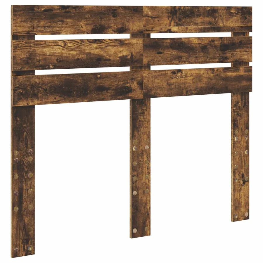 Cadre de lit Chêne fumé 135 x 190 cm Bois d'ingénierie - 7