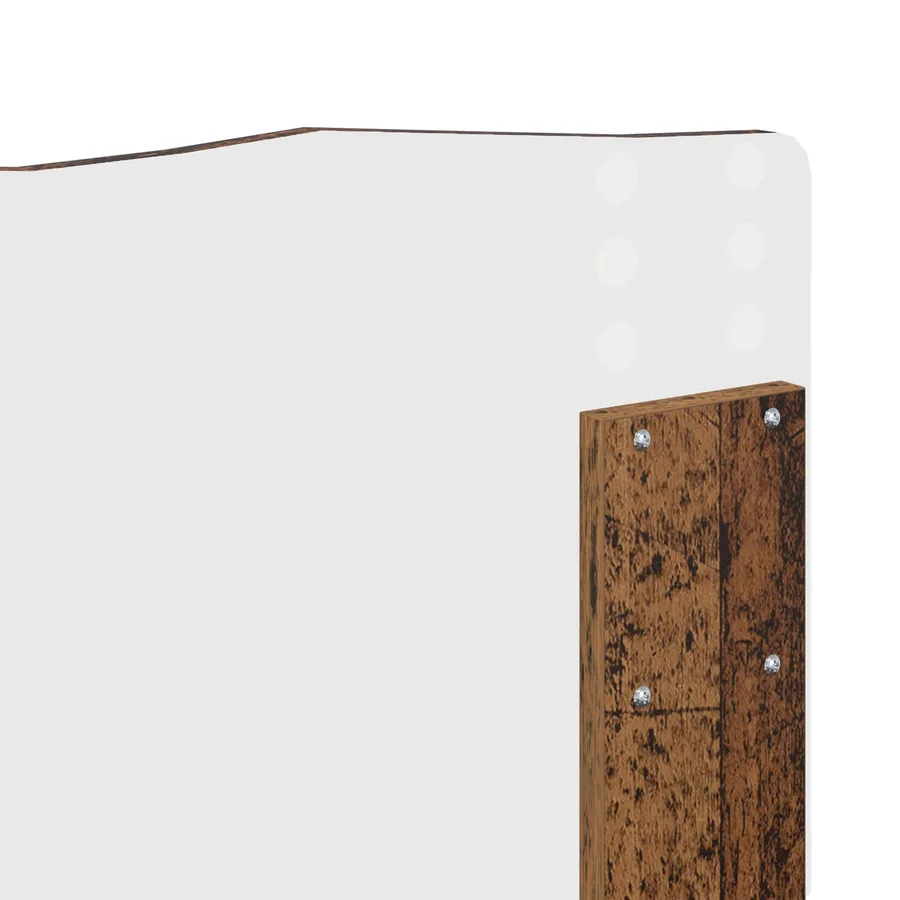 Cadre de lit Bois ancien 120 x 190 cm Bois d'ingénierie - 12
