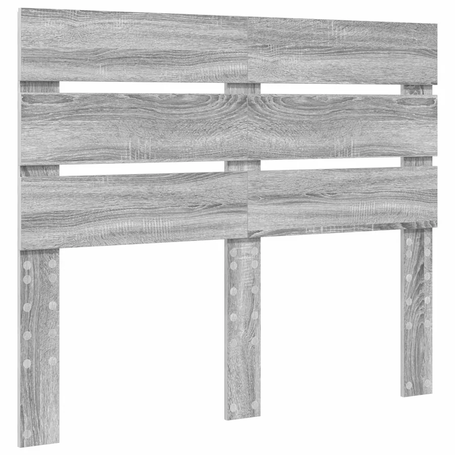 Cadre de lit Gris Sonoma 135 x 190 cm Bois d'ingénierie - 7