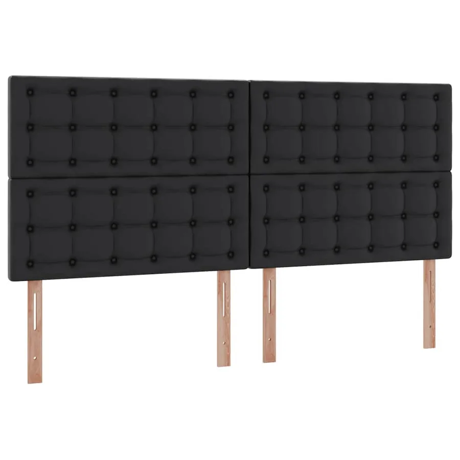 Lit de Rangement Noir 200 x 200 cm Cuir synthétique - 9