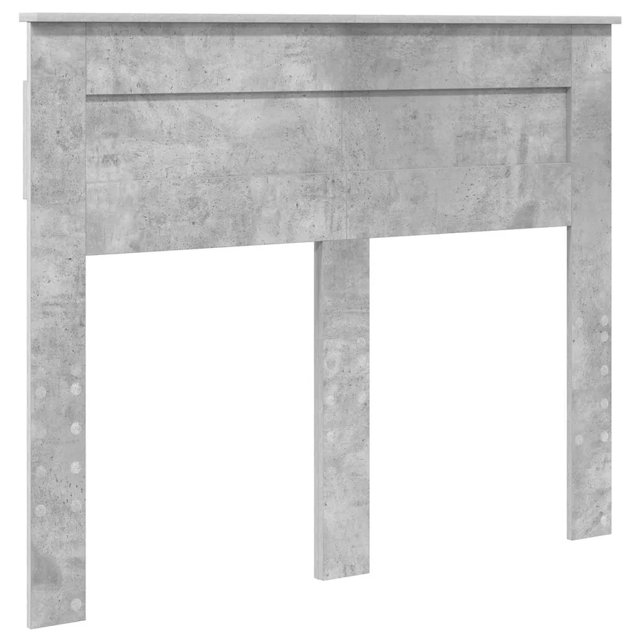 Cadre de lit Gris béton 120 x 190 cm Bois d'ingénierie - 7