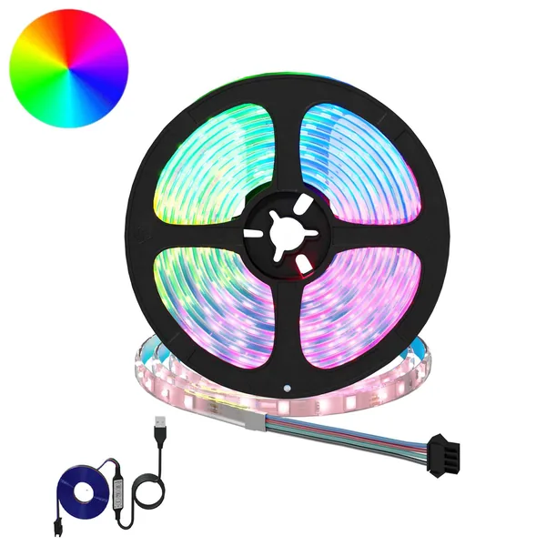 Bande LED 2 pcs Noir et Transparent 4700 mm Cuivre et plastique