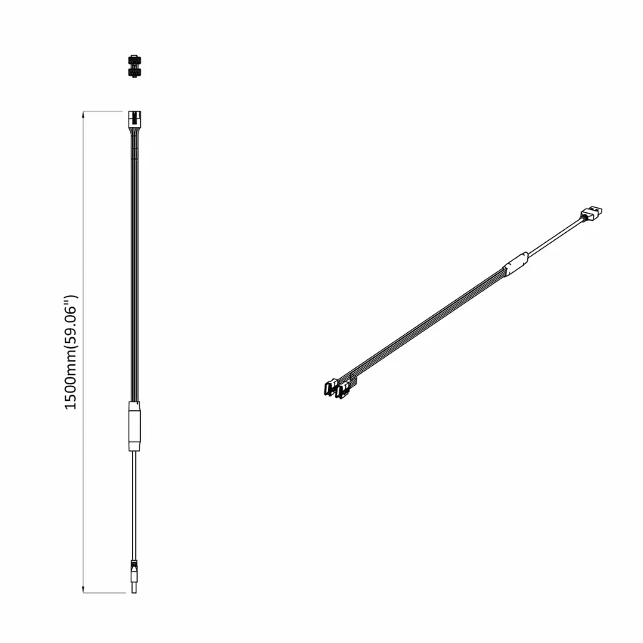 Bande LED 12 pcs Noir et Multicolore 1745 mm - 8