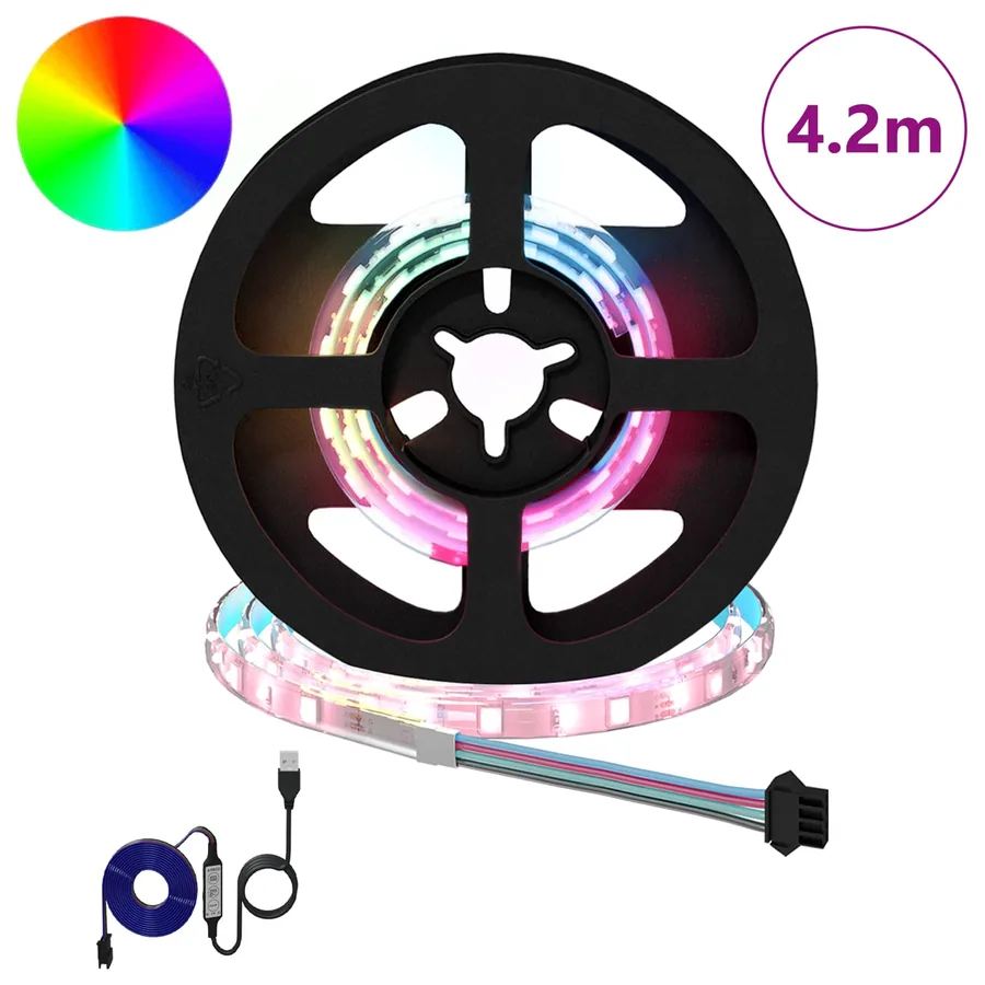 Bande LED 12 pcs Noir et Transparent 350 mm Cuivre et plastique - 2