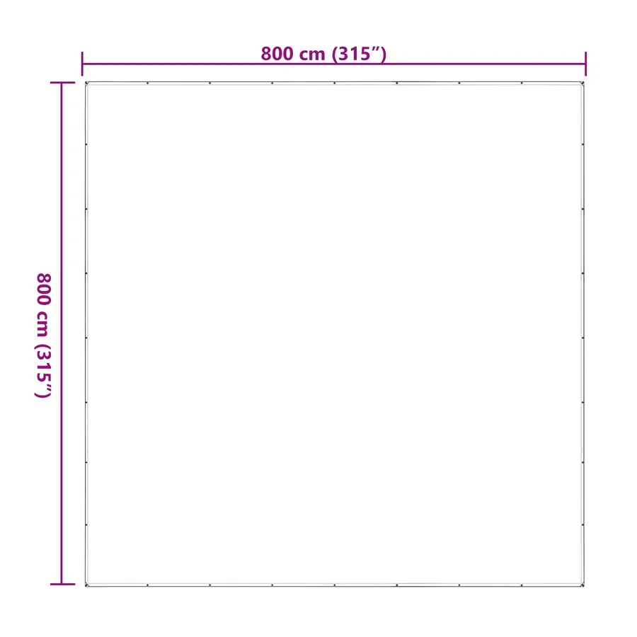 Couverture pour plantes Transparent 8 x 8 m PE - 8