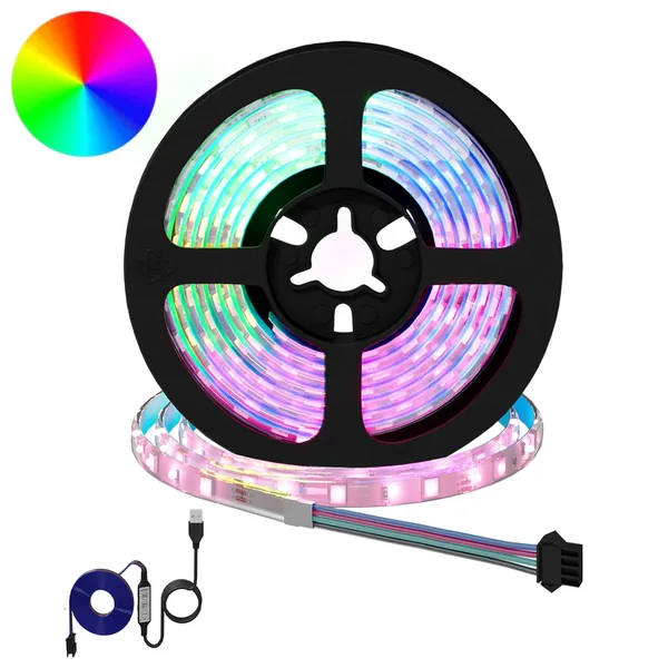 Bande LED 12 pcs Noir et Transparent 1700 mm