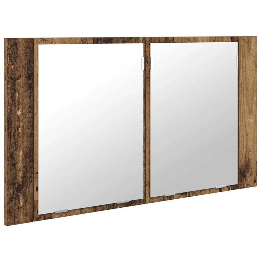 Armoire Miroir de Salle de Bain Bois Ancien 80 x 12 x 45 cm - 6
