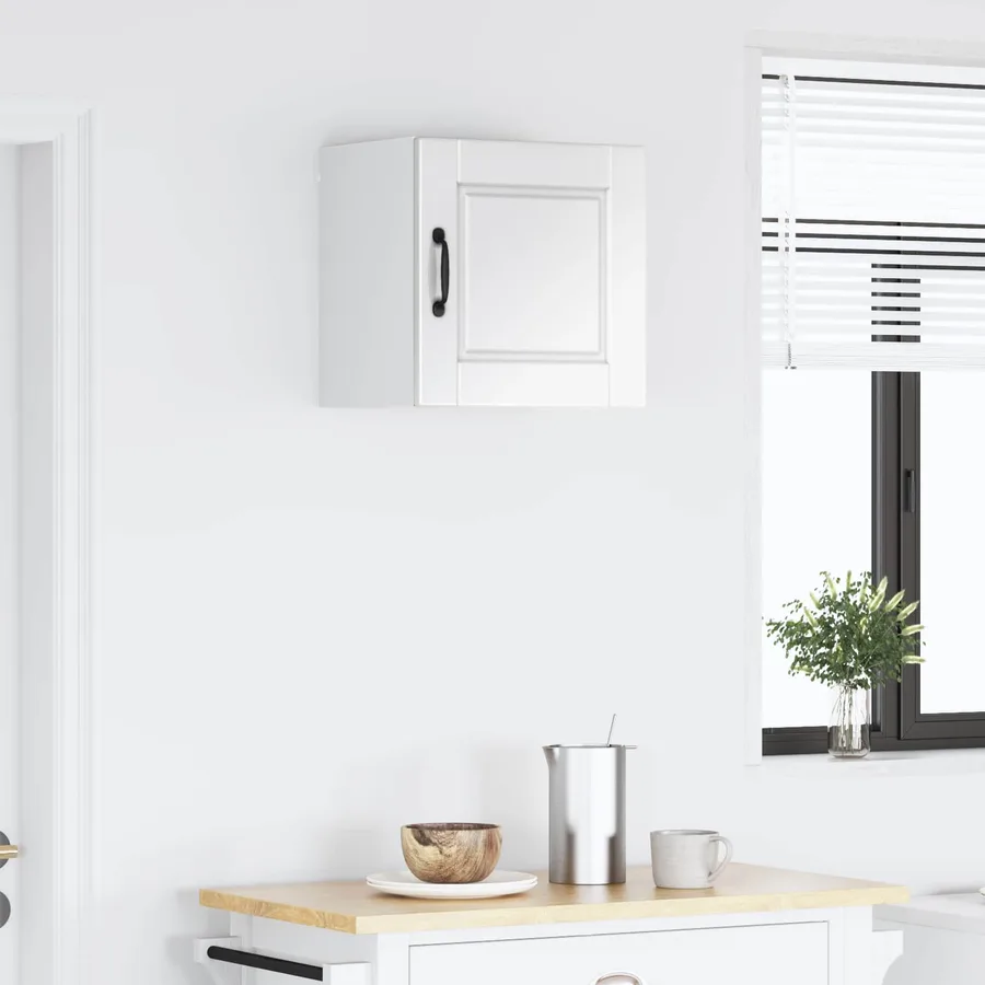 Meuble mural PORTO Blanc brillant 40 x 31 x 40 cm - 4