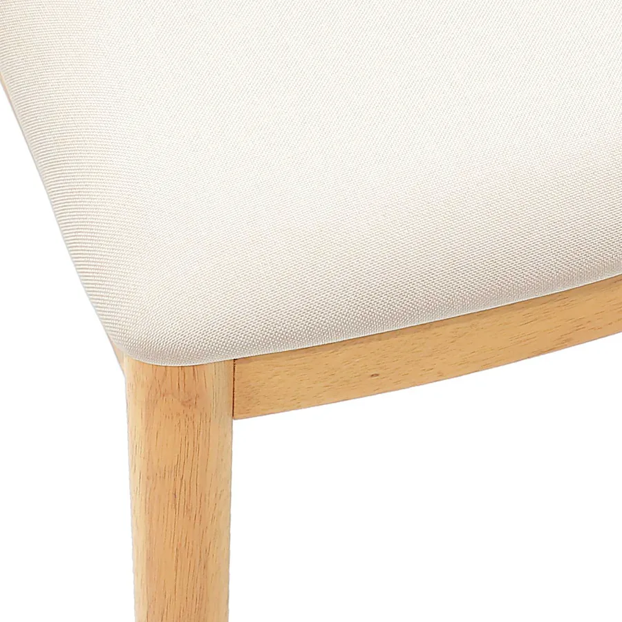 Chaise de salle à manger 2 pcs Naturel et clair - 9