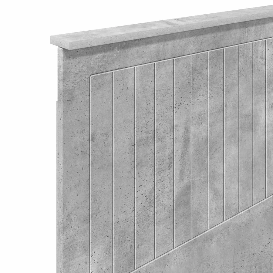 Tête de lit Gris béton Bois d'ingénierie - 7