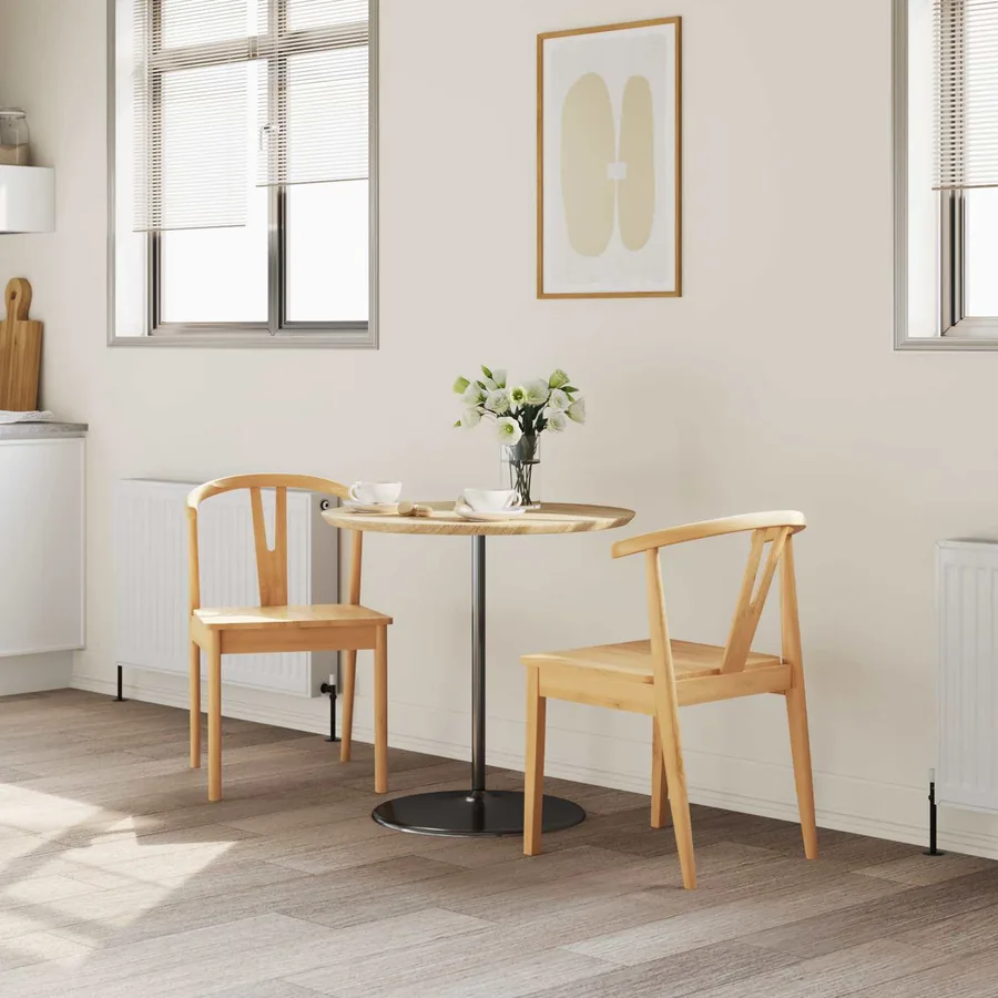 Chaise de salle à manger 2 pcs Naturel - 3