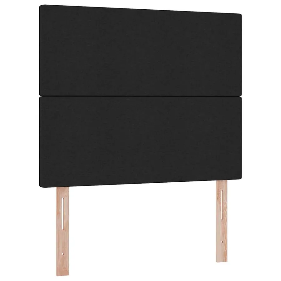 Lit de rangement LED avec matelas Noir 120 x 200 cm Tissu - 10