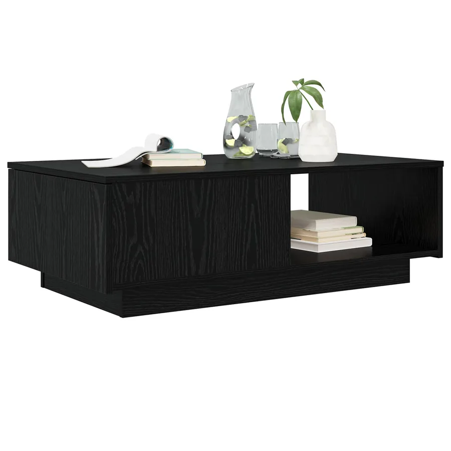 Table basse Chêne noir 95 x 55 x 31 cm Bois d'ingénierie - 3