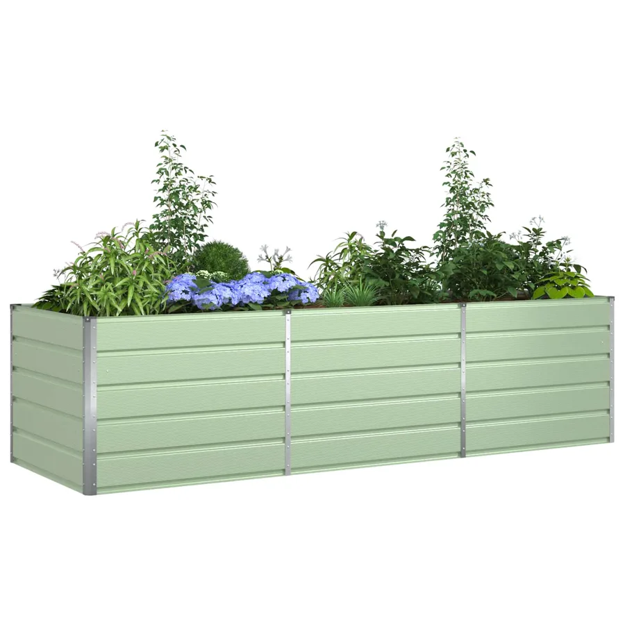 Jardinière Vert pastel 290 x 100 x 75 cm Acier galvanisé - 3