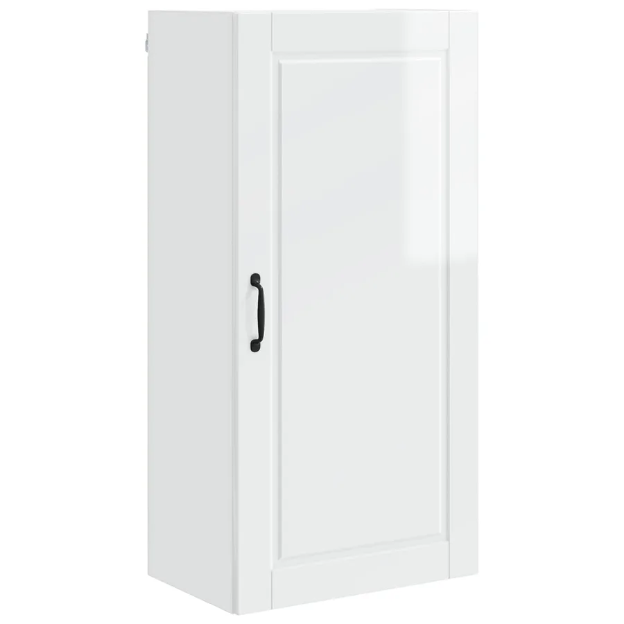 Meuble mural PORTO Blanc brillant 50 x 31 x 100 cm - 2