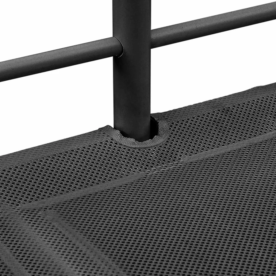 Lit mezzanine pour enfants Noir et rose 90 x 190 cm Métал - 12