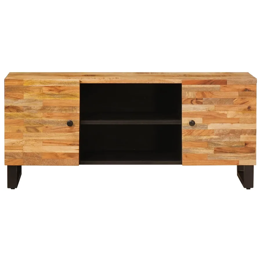 Meuble TV Marron 105 x 33 x 46 cm Bois de mangue massif - 3