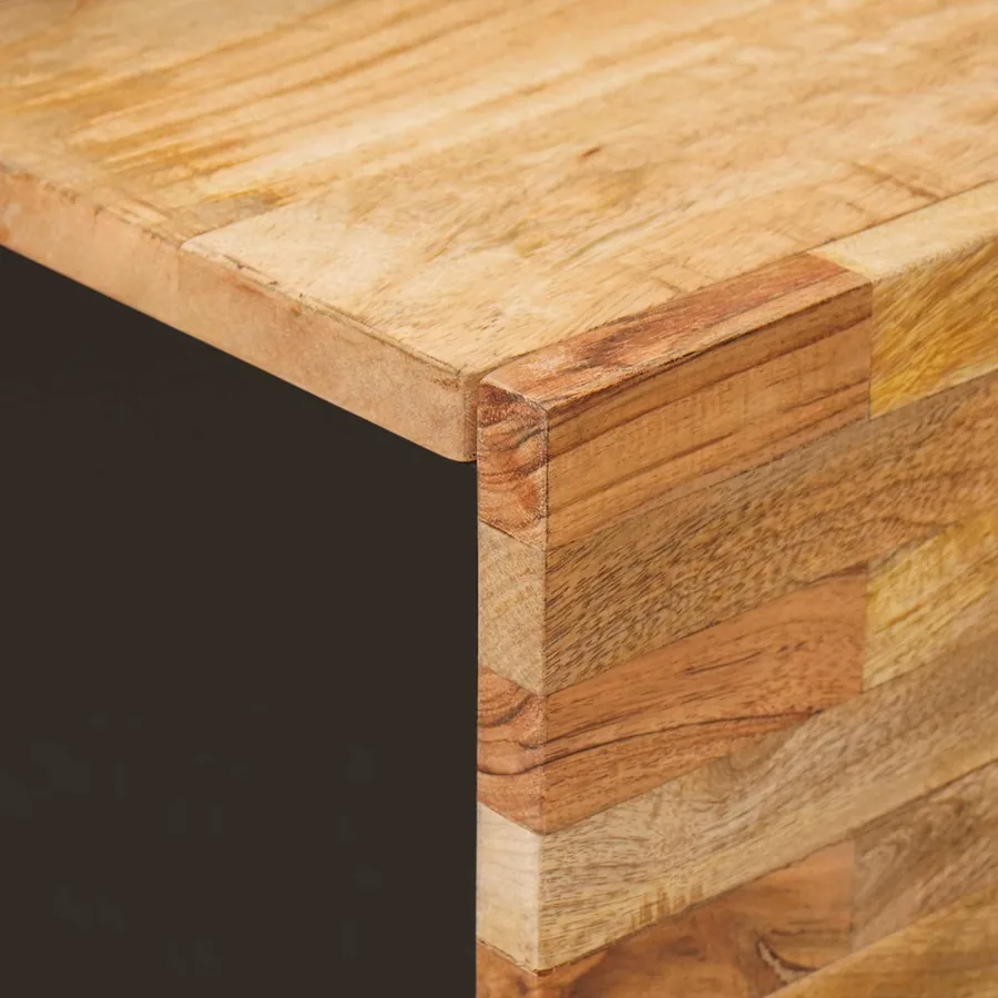 Meuble TV Marron 105 x 33 x 46 cm Bois de mangue massif - 6