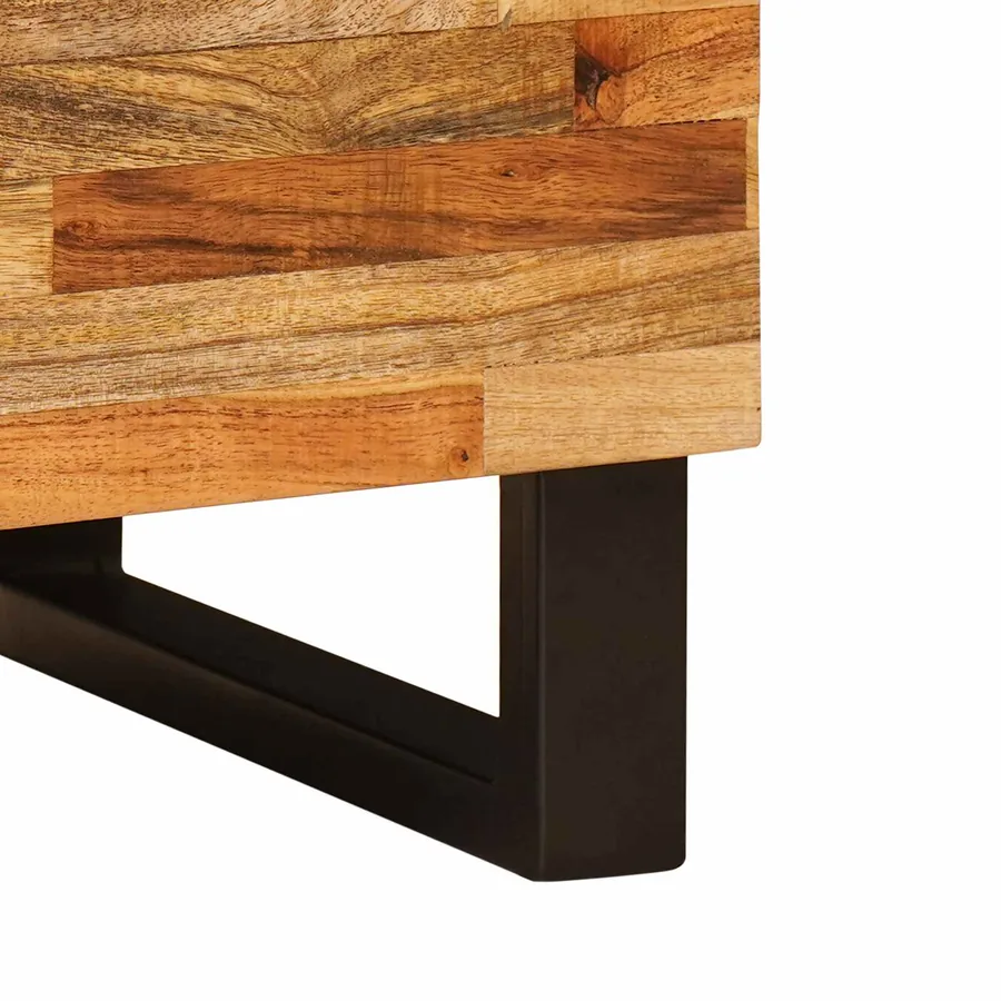 Meuble TV Marron 105 x 33 x 46 cm Bois de mangue massif - 8