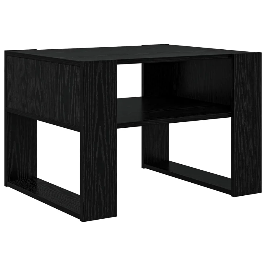 Table basse Chêne noir 66 x 53 x 45 cm Bois d'ingénierie - 7