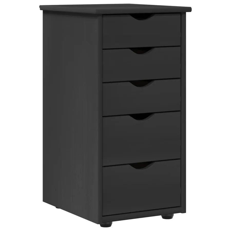 Armoire Gris 34 x 39 x 61,5 cm Bois de Pin Massif - 2