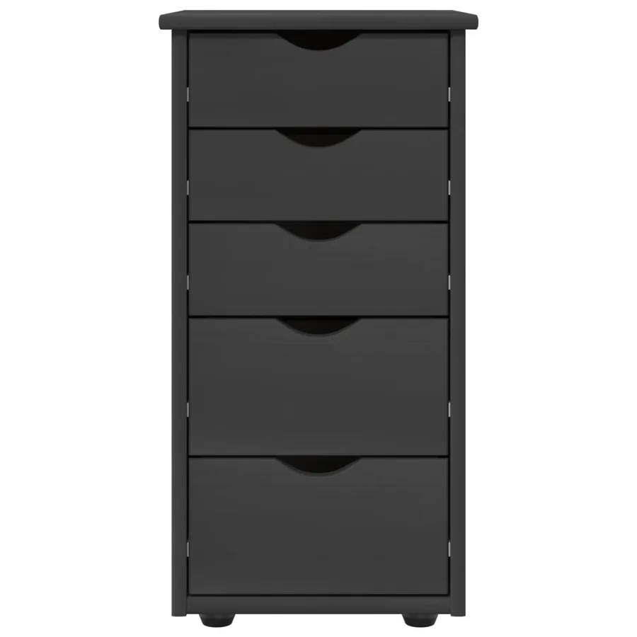 Armoire Gris 34 x 39 x 61,5 cm Bois de Pin Massif - 5