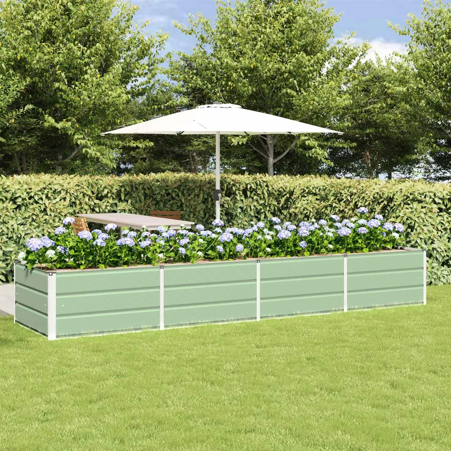 Jardinière Vert 320 x 80 x 45 cm Acier