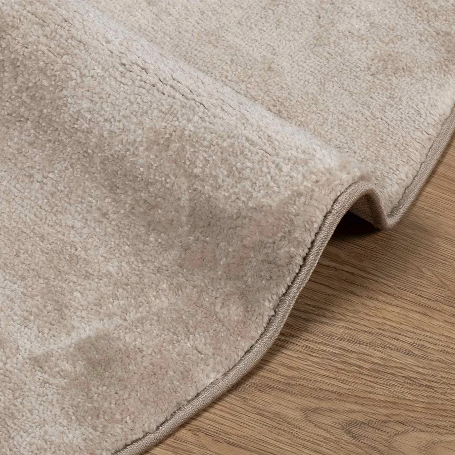 Tapis de surface Rond GALATI Beige Ø 120 CM Polyester - 5